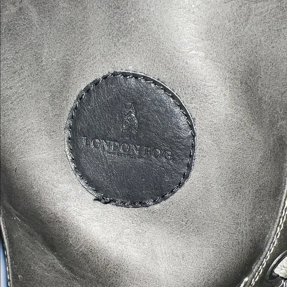 London Fog Black and Gray Winter Boots with Faux Fur - Picture 3 of 14